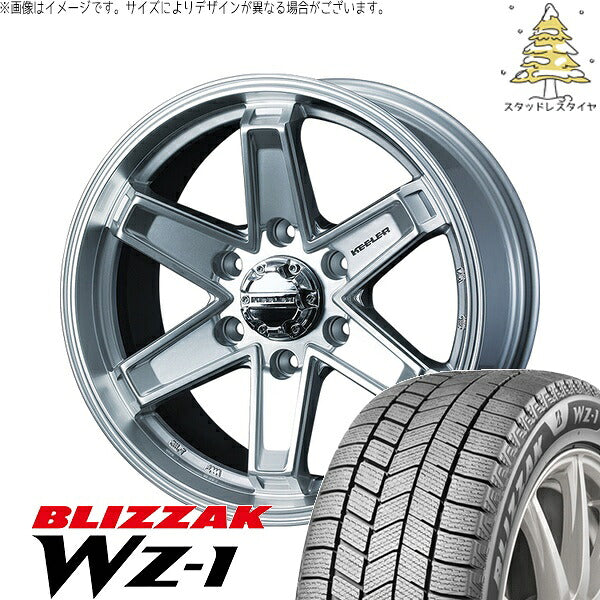ブリヂストン ブリザック WZ-1 (BLIZZAK WZ-1) 265/65R17 ＋ キーラータクティクス ハイパーシルバー 17インチ 8J +25 6H139.7P スタッドレス・ホイール4本セット。1枚目。