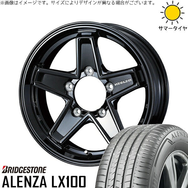 ブリヂストン アレンザ LX100 (ALENZA LX100) 285/60R18 ＋ キーラータクティクス グロスブラック 18インチ 8J +52 5H150P サマー・ホイール4本セット。1枚目。