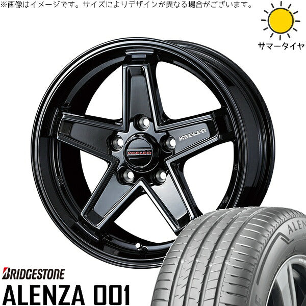 ブリヂストン アレンザ001 (ALENZA001) 215/60R17 ＋ キーラータクティクス グロスブラック 17インチ 7J +38 5H114.3P サマー・ホイール4本セット。1枚目。