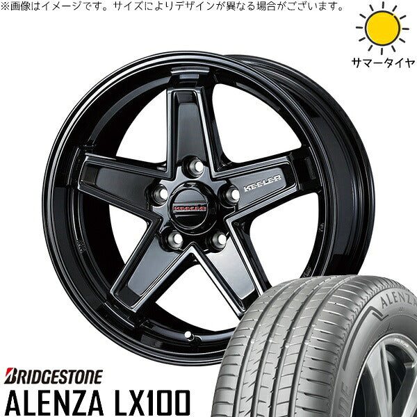 ブリヂストン アレンザ LX100 (ALENZA LX100) 225/60R17 ＋ キーラータクティクス グロスブラック 17インチ 7J +38 5H114.3P サマー・ホイール4本セット。1枚目。
