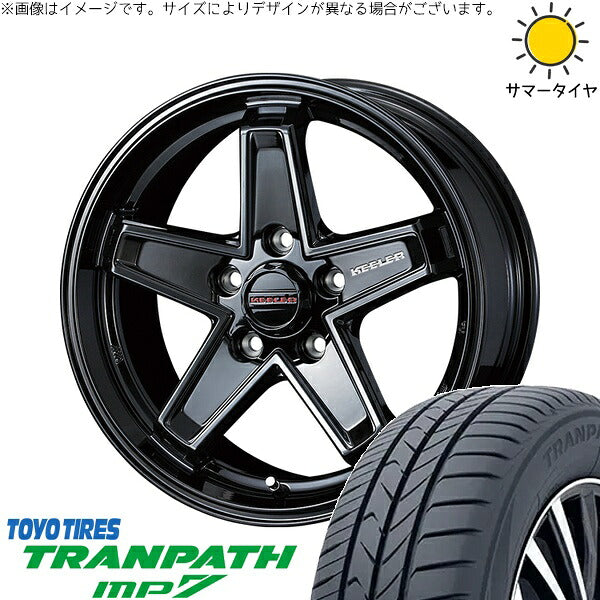 トーヨータイヤ トランパス MP7 205/65R16 ＋ キーラータクティクス グロスブラック 16インチ 7J +38 5H114.3P サマー・ホイール4本セット。1枚目。