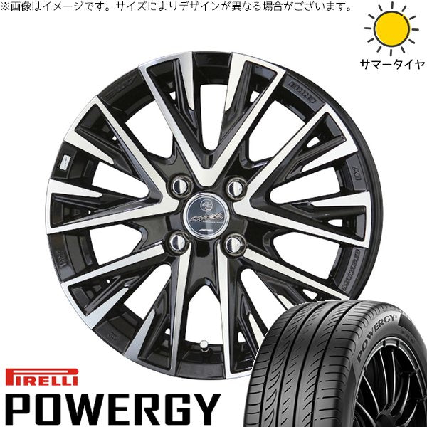 ピレリ パワジー 195/65R16 ＋ スマック レジーナ サファイアブラックポリッシュ 16インチ 6J +40 4H100P サマー・ホイール4本セット。1枚目。