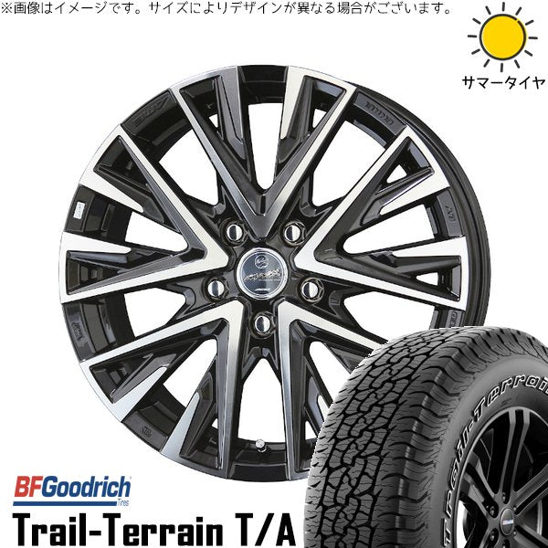 BFグッドリッチ トレイルテレーン T/A 225/65R17 ＋ スマック レジーナ サファイアブラックポリッシュ 17インチ 7J +48 5H114.3P サマー・ホイール4本セット。1枚目。