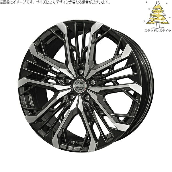 輸入スタッドレスタイヤ（銘柄指定不可） 245/40R19 ＋ シュタイナー LGX ブラックポリッシュ 19インチ 8J +42 5H114.3P ホイール4本セット。1枚目。