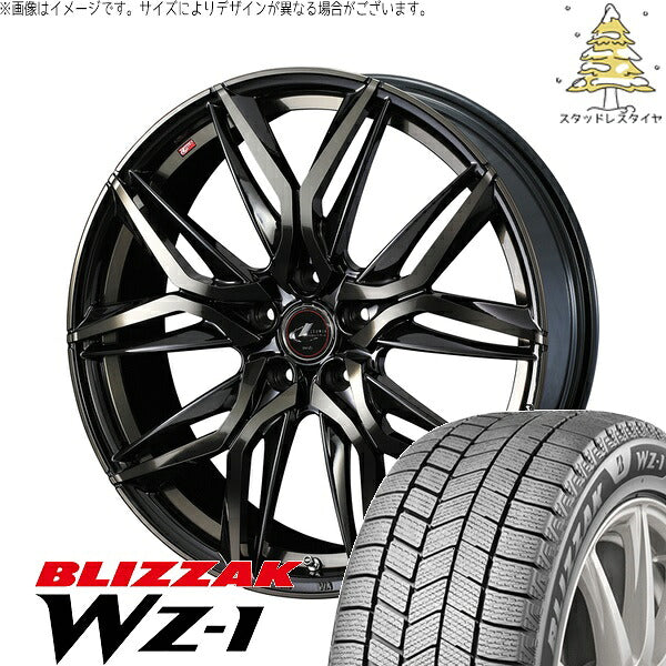 ブリヂストン ブリザック WZ-1 245/30R20 ＋ レオニス LM パールブラックミラーカット/チタントップ 20インチ 8.5J +45 5H114.3P スタッドレス・ホイール4本セット。1枚目。