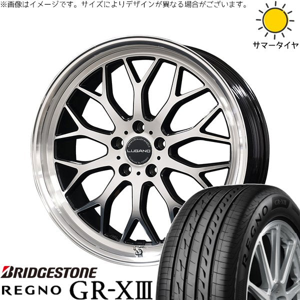 ブリヂストン レグノ GR-X3 225/40R19 ＋ ヴェネルディ ルガーノ ミラーカット/ブラックメタリック 19インチ 8J +38 5H114.3P サマー・ホイール4本セット。1枚目。