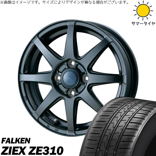 ファルケン ZE310 185/60R15 ＋ AZ sports LX-8 ダークグレーメタリック 15インチ 5.5J +50 4H100P サマー・ホイール4本セット。1枚目。