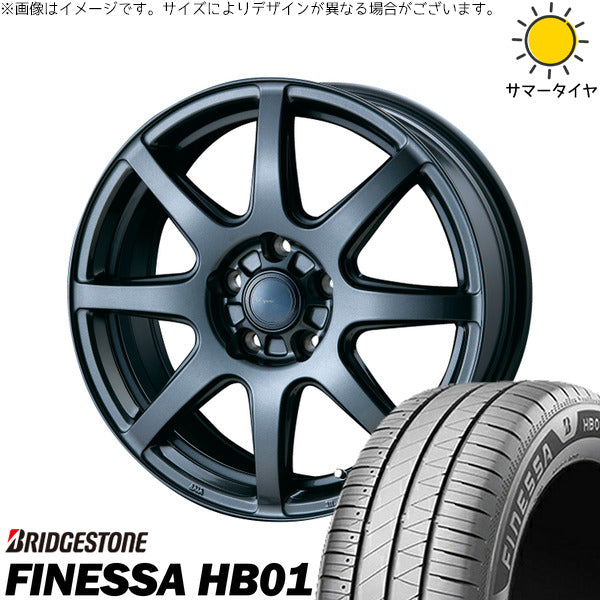 ブリヂストン フィネッサ HB01 185/65R15 ＋ AZ sports LX-8 ダークグレーメタリック 15インチ 6.0J +43 5H100P サマー・ホイール4本セット。1枚目。