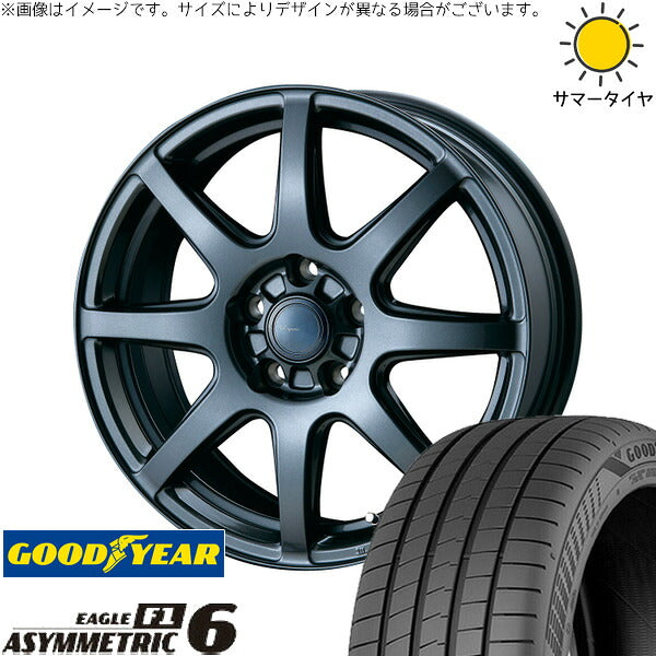 グッドイヤー イーグル F1 アシンメトリック6 225/45R18 ＋ AZ sports LX-8 ダークグレーメタリック 18インチ 7.5J +53 5H114.3P サマー・ホイール4本セット。1枚目。