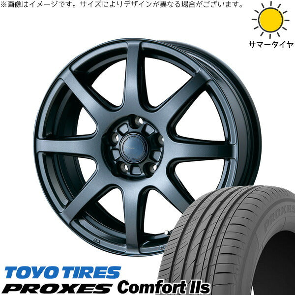 トーヨータイヤ プロクセス コンフォート2S 225/60R17 ＋ AZ sports LX-8 ダークグレーメタリック 17インチ 7.0J +38 5H114.3P サマー・ホイール4本セット。1枚目。