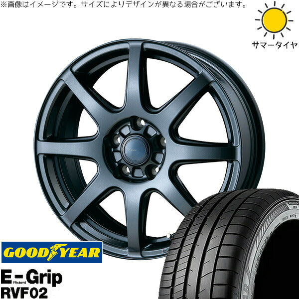 グッドイヤー エフィシェントグリップ RVF02 195/65R15 ＋ AZ sports LX-8 ダークグレーメタリック 15インチ 6.0J +43 5H114.3P サマー・ホイール4本セット。1枚目。