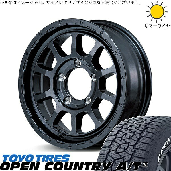 トーヨータイヤ オープンカントリー A/T3 215/70R16 ＋ ナイトロパワー M10 パーシング バレルブラック 16インチ 5.5J +20 5H139.7P サマー・ホイール4本セット。1枚目。