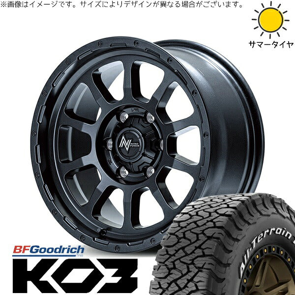 BFグッドリッチ オールテレーン T/A Ko3 (All-Terrain T/A Ko3) 235/70R16 ＋ ナイトロパワー M10 パーシング バレルブラック 16インチ 7J +40 5H114.3P オールシーズン・ホイール4本セット。1枚目。