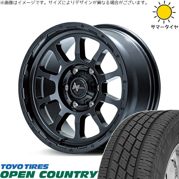 トーヨータイヤ オープンカントリー H/T2 215/70R16 ＋ ナイトロパワー M10 パーシング バレルブラック 16インチ 7J +40 5H114.3P サマー・ホイール4本セット。1枚目。