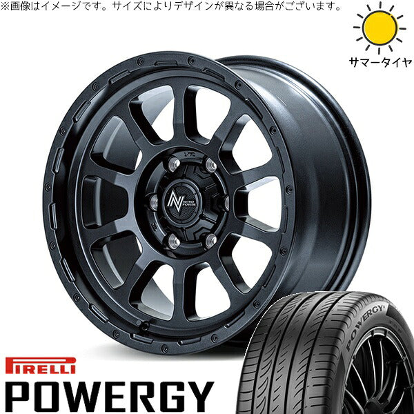 ピレリ パワジー 215/60R16 ＋ ナイトロパワー M10 パーシング バレルブラック 16インチ 7J +40 5H114.3P サマー・ホイール4本セット。1枚目。