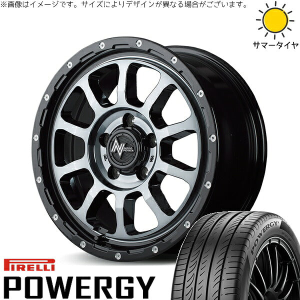 ピレリ パワジー 215/65R16 ＋ ナイトロパワー M10 パーシング ブラック/マシニング/ブラッククリア 16インチ 7J +40 5H114.3P サマー・ホイール4本セット。1枚目。