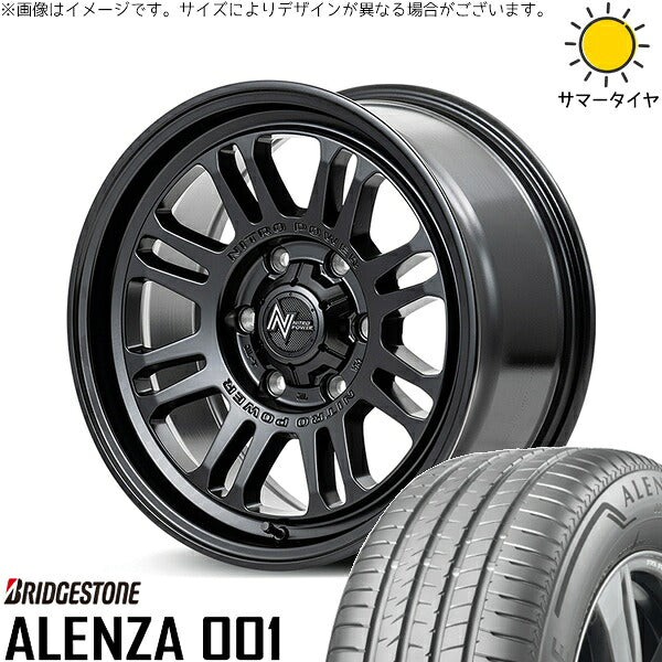 ブリヂストン アレンザ 001 215/65R16 ＋ ナイトロパワー M16 アサルト セミグロスブラック 16インチ 6.5J +38 6H139.7P サマー・ホイール4本セット。1枚目。