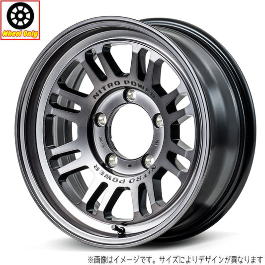 ジムニー JB64 JB23 16インチ アルミホイール 5穴139.7 | MID ナイトロパワー M16 アサルト 5.5J +20 4本セット