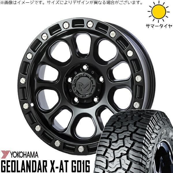 ヨコハマタイヤ ジオランダー X-AT G016 215/65R16 ＋ MKW M204 ブラックキャット 16インチ 7J +35 5H114.3P サマー・ホイール4本セット。1枚目。
