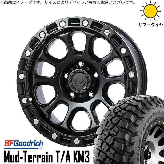 BFグッドリッチ マッドテレーン T/A KM3 265/60R18 ＋ MKW M205 ブラックキャット 18インチ 8J +20 6H139.7P サマー・ホイール4本セット。1枚目。