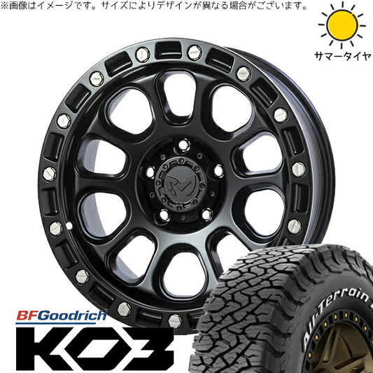 BFグッドリッチ オールテレーン T/A KO3 285/60R18 ＋ MKW M205 ブラックキャット 18インチ 8J +20 6H139.7P サマー・ホイール4本セット。1枚目。
