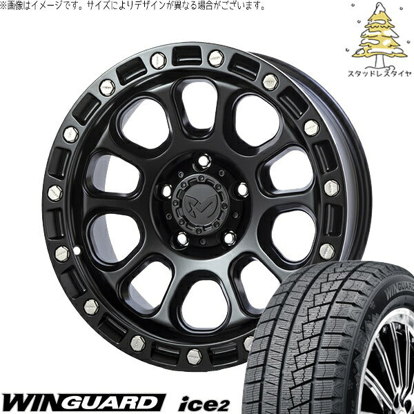 ネクセン ウィンガード アイス2 225/45R18 ＋ MKW M205 ブラックキャット 18インチ 8J +40 5H114.3P スタッドレス・ホイール4本セット。1枚目。