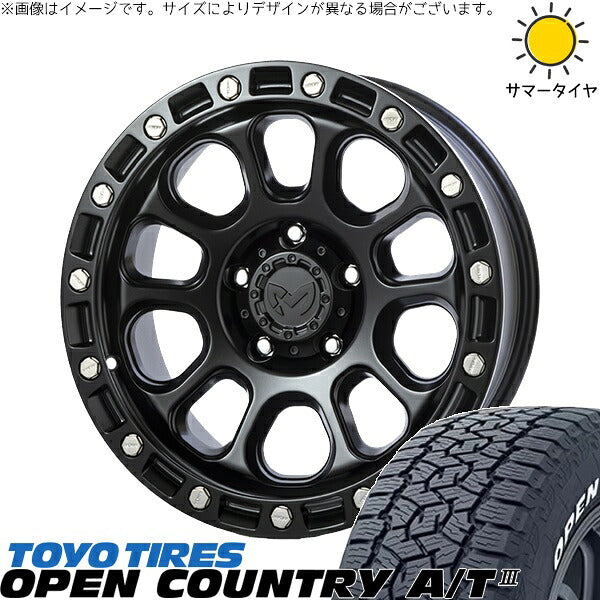 トーヨータイヤ オープンカントリー A/T3 215/70R16 ＋ MKW M204 ブラックキャット 16インチ 7J +35 5H114.3P サマー・ホイール4本セット。1枚目。