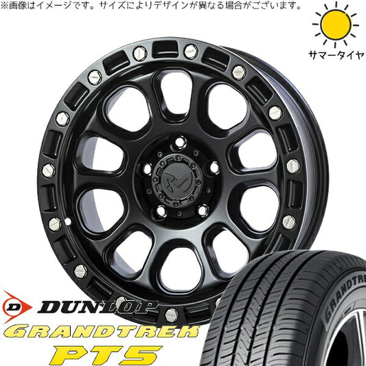 ダンロップ グラントレック PT5 265/60R18 ＋ MKW M205 ブラックキャット 18インチ 8J +20 6H139.7P サマー・ホイール4本セット。1枚目。