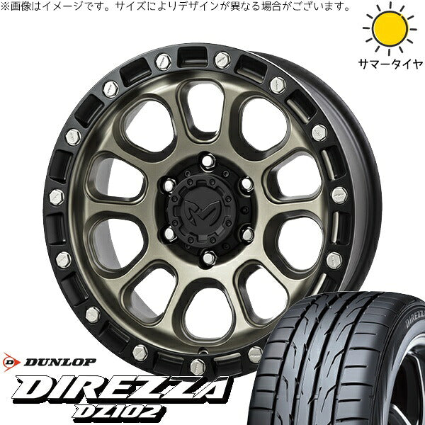 ダンロップ ディレッツァ DZ102 225/50R18 ＋ MKW M205 コヨーテブロンズ 18インチ 8J +40 5H114.3P サマー・ホイール4本セット。1枚目。