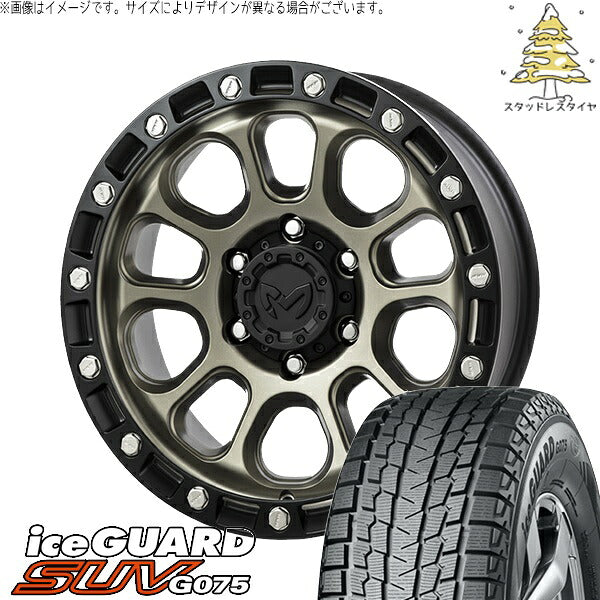 ヨコハマタイヤ アイスガード SUV G075 215/65R16 ＋ MKW M204 コヨーテブロンズ 16インチ 7J +35 5H114.3P スタッドレス・ホイール4本セット。1枚目。