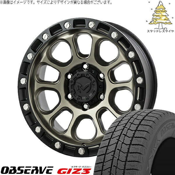 トーヨータイヤ オブザーブ GIZ3 235/50R18 ＋ MKW M205 コヨーテブロンズ 18インチ 8J +40 5H114.3P スタッドレス・ホイール4本セット。1枚目。