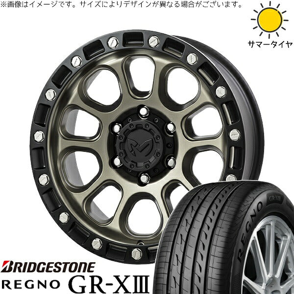 ブリヂストン レグノ GR-X3 RV 225/55R18 ＋ MKW M205 コヨーテブロンズ 18インチ 8J +40 5H114.3P サマー・ホイール4本セット。1枚目。