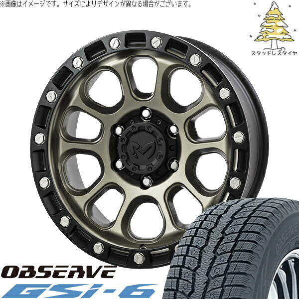 トーヨータイヤ オブザーブ Gsi-6 265/65R18 ＋ MKW M205 コヨーテブロンズ 18インチ 8J +50 6H139.7P スタッドレス・ホイール4本セット。1枚目。
