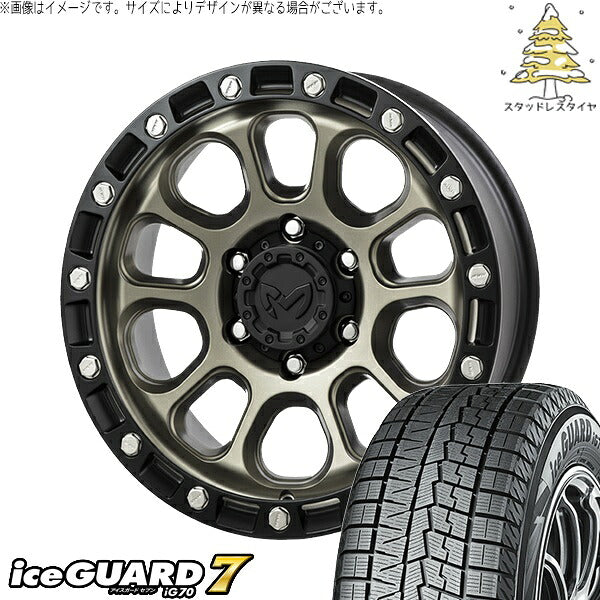 ヨコハマタイヤ アイスガードセブン IG70 235/60R18 ＋ MKW M205 コヨーテブロンズ 18インチ 8J +40 5H114.3P スタッドレス・ホイール4本セット。1枚目。