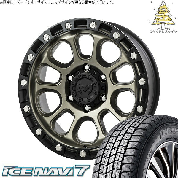 グッドイヤー アイスナビ7 235/50R18 ＋ MKW M205 コヨーテブロンズ 18インチ 8J +40 5H114.3P スタッドレス・ホイール4本セット。1枚目。