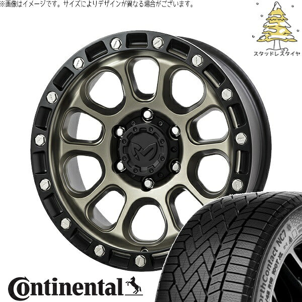 コンチネンタル ノースコンタクト NC7 215/65R16 ＋ MKW M204 コヨーテブロンズ 16インチ 7J +35 5H114.3P スタッドレス・ホイール4本セット。1枚目。