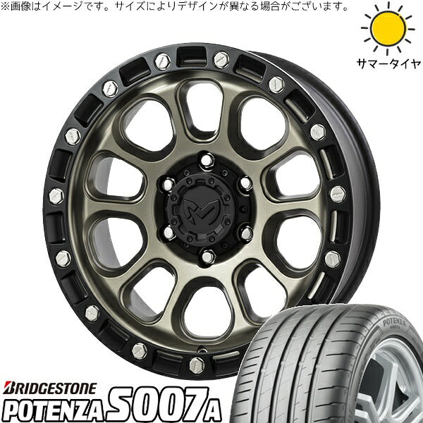 ブリヂストン ポテンザ S007A 225/40R18 ＋ MKW M205 コヨーテブロンズ 18インチ 8J +40 5H114.3P サマー・ホイール4本セット。1枚目。