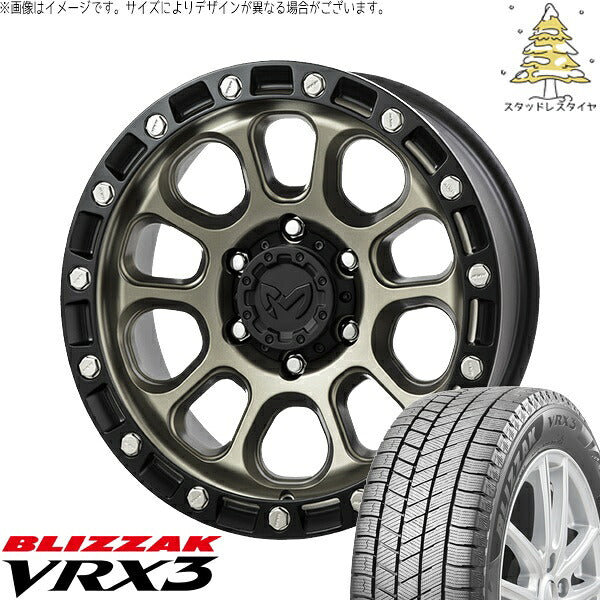 ブリヂストン ブリザック VRX3 235/50R18 ＋ MKW M205 コヨーテブロンズ 18インチ 8J +40 5H114.3P スタッドレス・ホイール4本セット。1枚目。