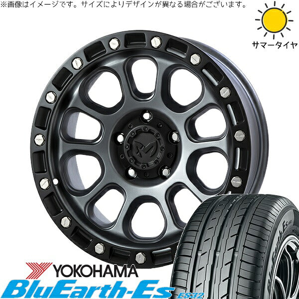 ヨコハマタイヤ ブルーアース ES32 205/65R16 ＋ MKW M204 ドライグレー 16インチ 7J +35 5H114.3P サマー・ホイール4本セット。1枚目。