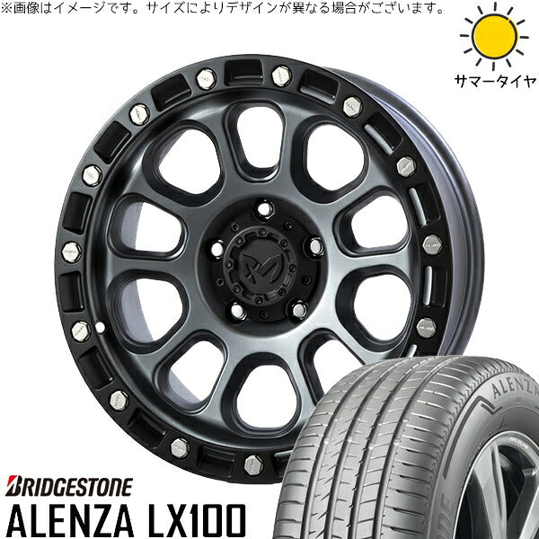 ブリヂストン アレンザ LX100 265/70R17 ＋ MKW M204 ドライグレー 17インチ 8J +43 5H127P サマー・ホイール4本セット。1枚目。