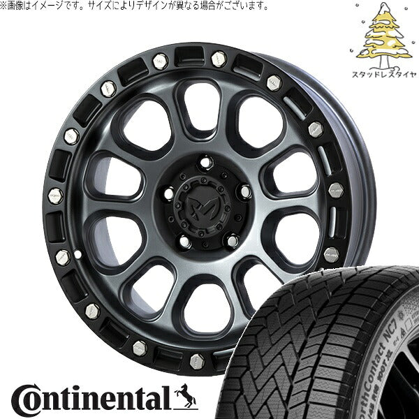 コンチネンタル ノースコンタクト NC7 265/65R17 ＋ MKW M204 ドライグレー 17インチ 8J +20 6H139.7P スタッドレス・ホイール4本セット。1枚目。