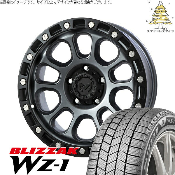 ブリヂストン ブリザック WZ-1 215/65R16 ＋ MKW M204 ドライグレー 16インチ 7J +35 5H114.3P スタッドレス・ホイール4本セット。1枚目。