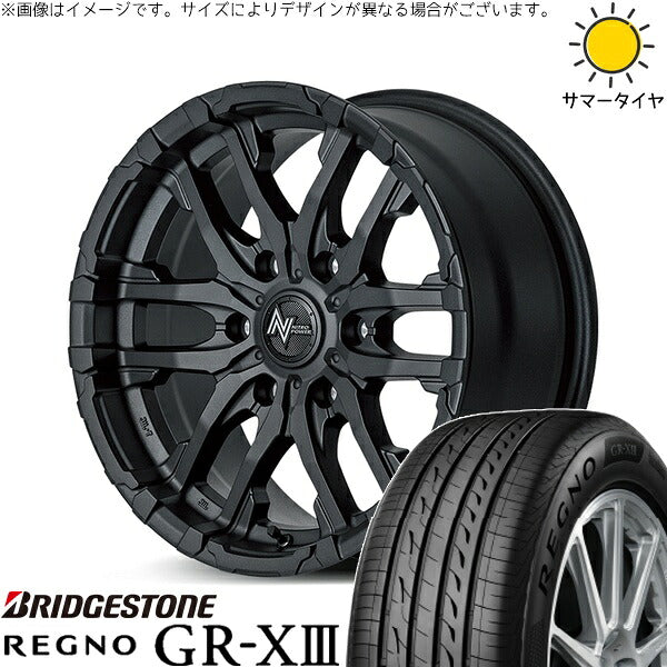 ブリヂストン レグノ GR-X3 RV 215/65R16 ＋ ナイトロパワー M26 クロスファング ブラストブラック 16インチ 6.5J +38 6H139.7P サマー・ホイール4本セット。1枚目。