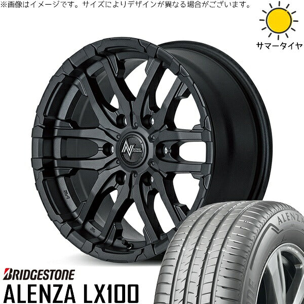 ブリヂストン アレンザ LX100 215/70R16 ＋ ナイトロパワー M26 クロスファング ブラストブラック 16インチ 5.5J +20 5H139.7P サマー・ホイール4本セット。1枚目。
