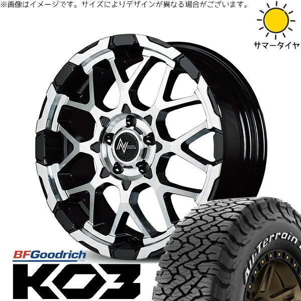 BFグッドリッチ オールテレーン T/A KO3 215/65R16 ＋ ナイトロパワー M28 バレット ブラック/ミラーカット 16インチ 7J +40 5H114.3P サマー・ホイール4本セット。1枚目。