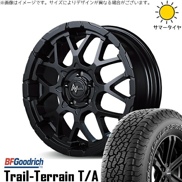 BFグッドリッチ トレイルテレーン T/A 225/55R18 ＋ ナイトロパワー M28 バレット セミグロスブラック 18インチ 7J +35 5H114.3P サマー・ホイール4本セット。1枚目。