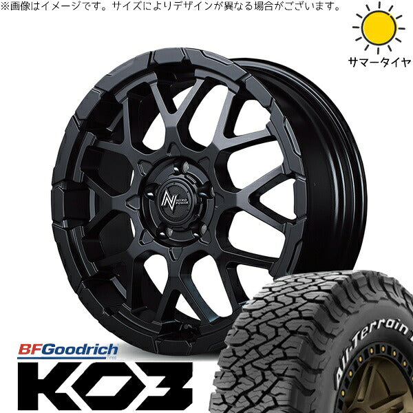 BFグッドリッチ オールテレーン T/A Ko3 (All-Terrain T/A Ko3) 235/70R16 ＋ ナイトロパワー M28 バレット セミグロスブラック 16インチ 7J +40 5H114.3P オールシーズン・ホイール4本セット。1枚目。