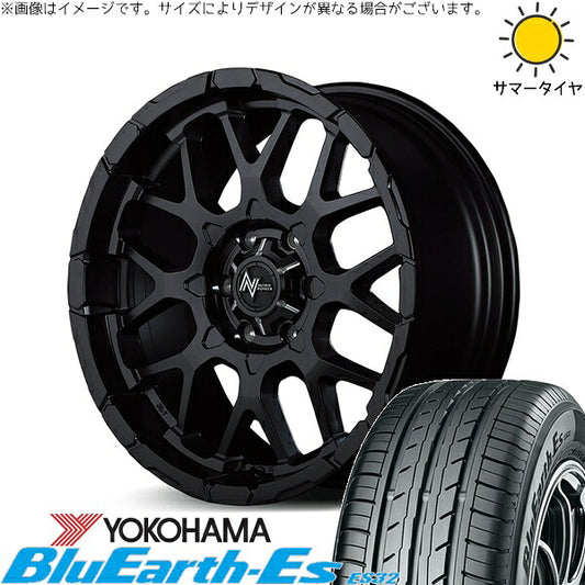 ヨコハマタイヤ ブルーアース ES32 215/65R16 ＋ ナイトロパワー M28 バレット セミグロスブラック 16インチ 6.5J +38 6H139.7P サマー・ホイール4本セット。1枚目。