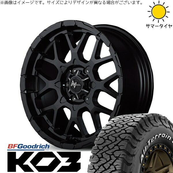 BFグッドリッチ オールテレーン T/A KO3 285/70R17 ＋ ナイトロパワー M28 バレット セミグロスブラック 17インチ 8J +20 6H139.7P サマー・ホイール4本セット。1枚目。