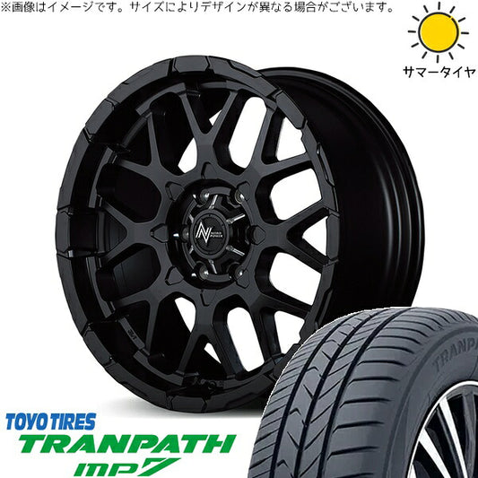 トーヨータイヤ トランパス MP7 215/70R16 ＋ ナイトロパワー M28 バレット セミグロスブラック 16インチ 6.5J +38 6H139.7P サマー・ホイール4本セット。1枚目。